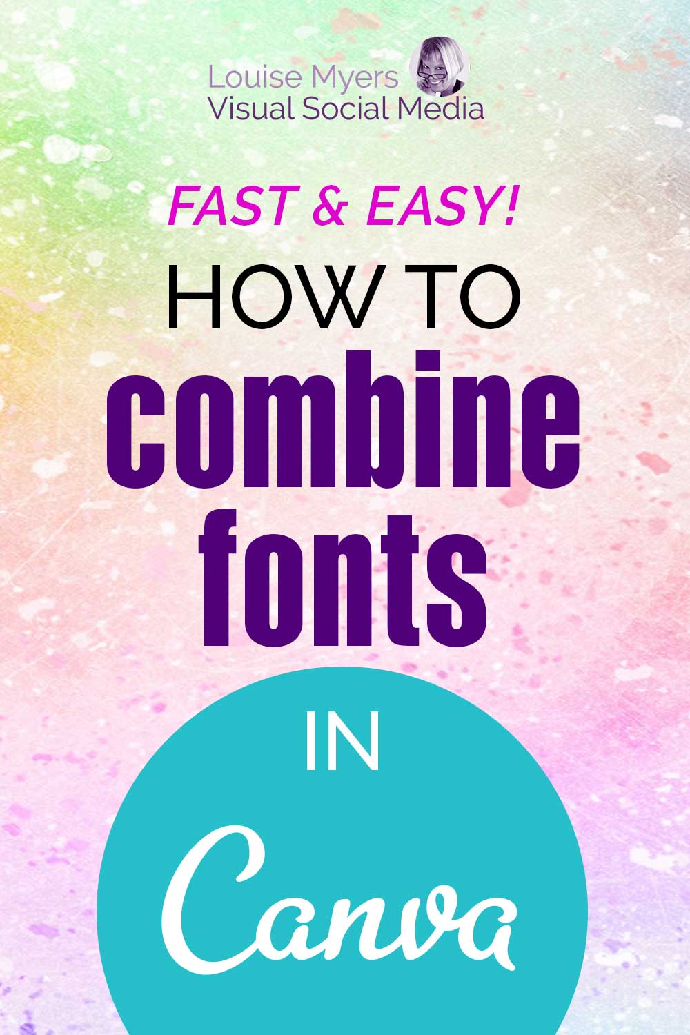 pastel watercolor background with text, how to combine fonts in canva.