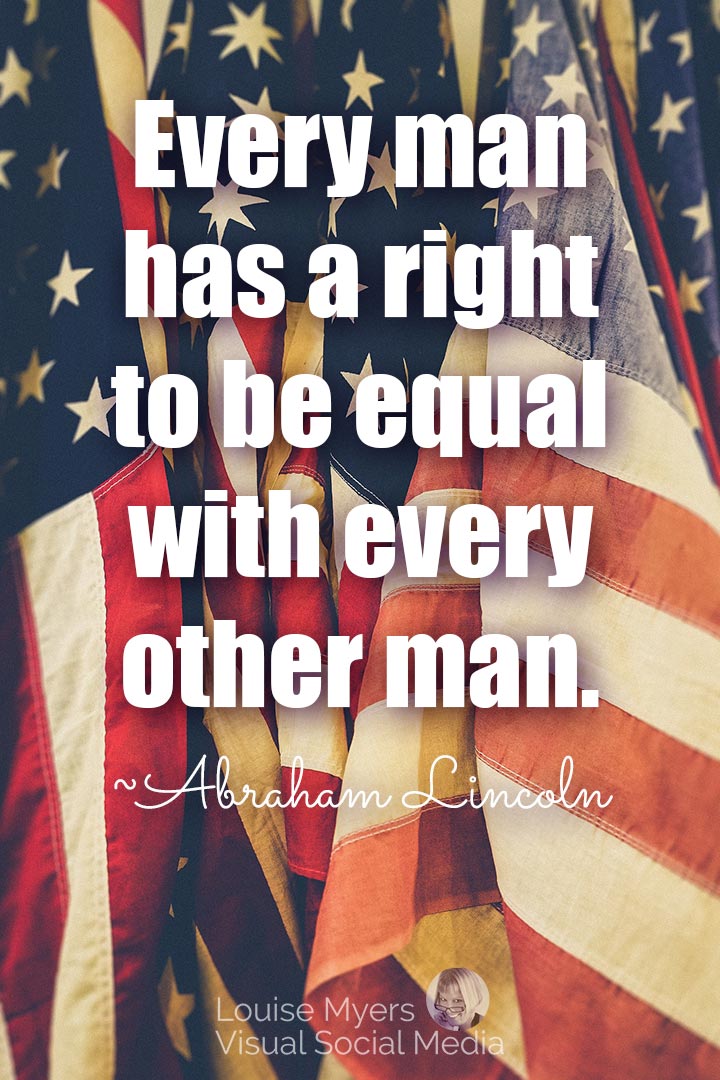 Abraham Lincoln equality quote image