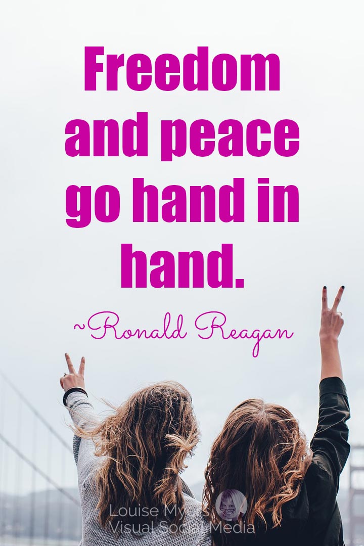 ronald reagan freedom quote image