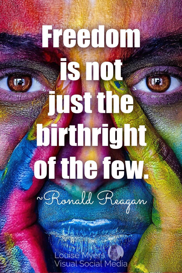 ronald reagan freedom quote image