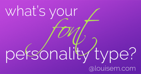 font personality banner