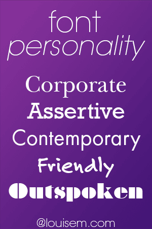 What's Your Font's Personality Type?